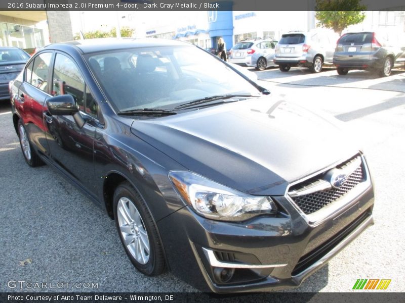 Dark Gray Metallic / Black 2016 Subaru Impreza 2.0i Premium 4-door