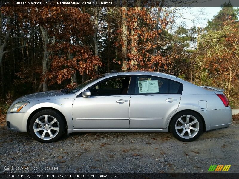 Radiant Silver Metallic / Charcoal 2007 Nissan Maxima 3.5 SE