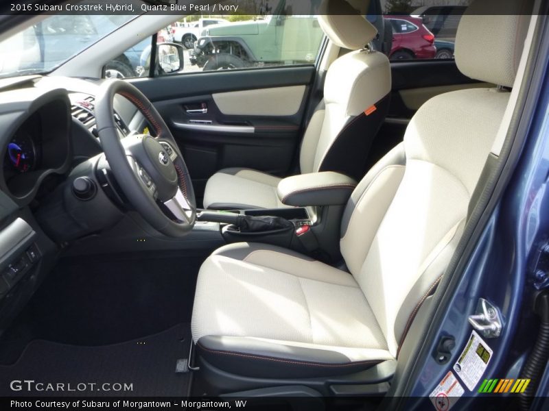 Front Seat of 2016 Crosstrek Hybrid