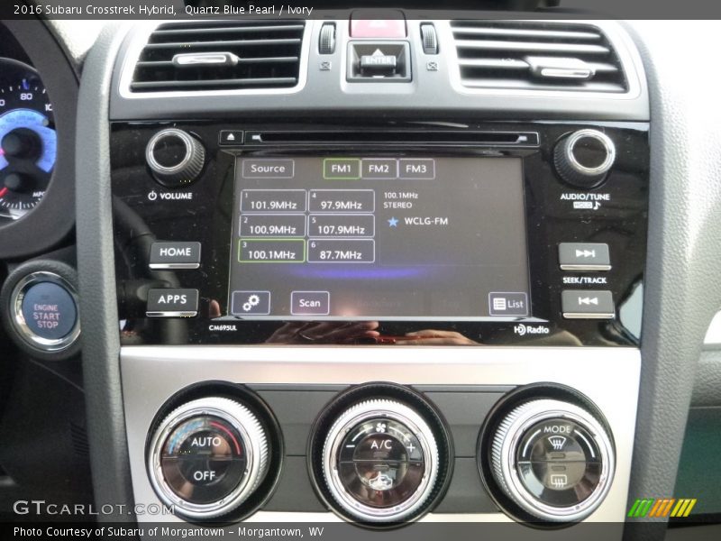 Controls of 2016 Crosstrek Hybrid