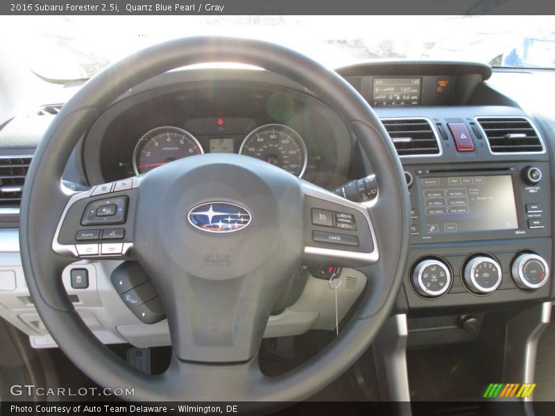 Quartz Blue Pearl / Gray 2016 Subaru Forester 2.5i