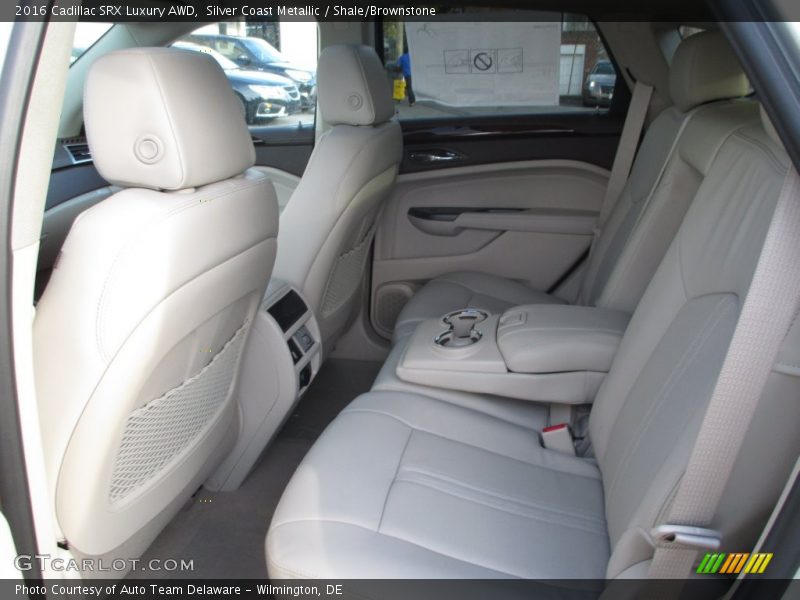 Silver Coast Metallic / Shale/Brownstone 2016 Cadillac SRX Luxury AWD