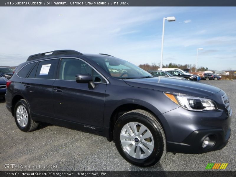 Carbide Gray Metallic / Slate Black 2016 Subaru Outback 2.5i Premium
