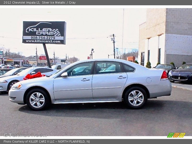 Silver Ice Metallic / Gray 2012 Chevrolet Impala LS