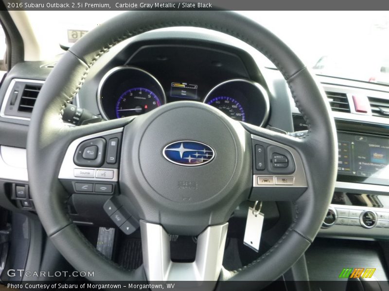 Carbide Gray Metallic / Slate Black 2016 Subaru Outback 2.5i Premium