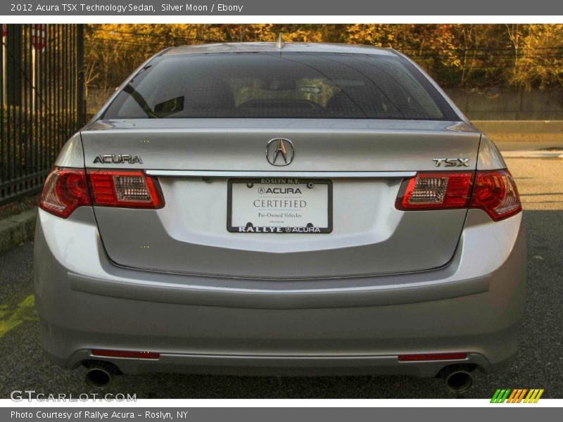 Silver Moon / Ebony 2012 Acura TSX Technology Sedan