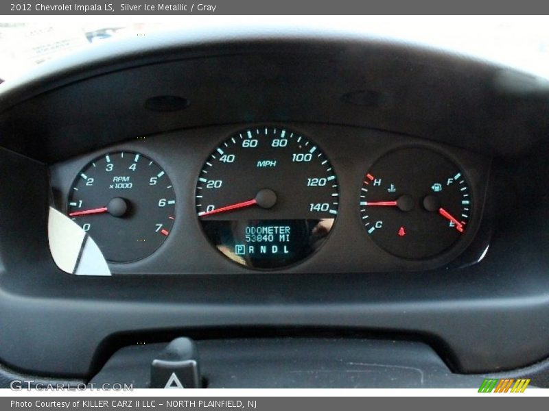 Silver Ice Metallic / Gray 2012 Chevrolet Impala LS