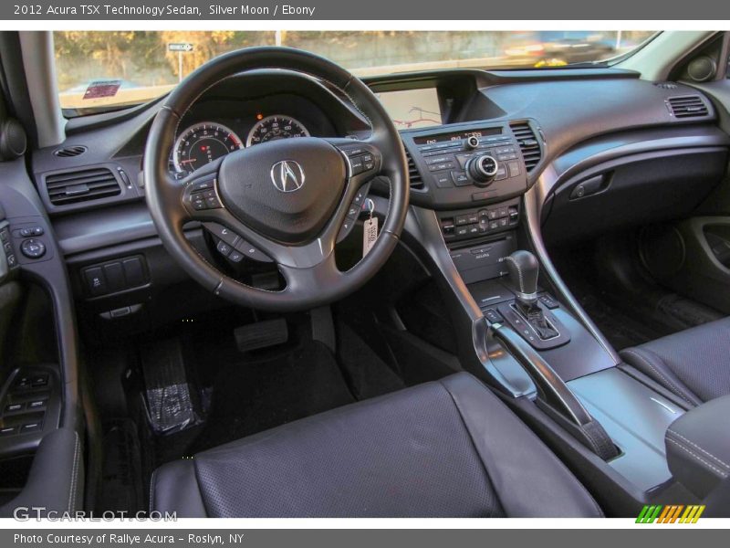 Silver Moon / Ebony 2012 Acura TSX Technology Sedan