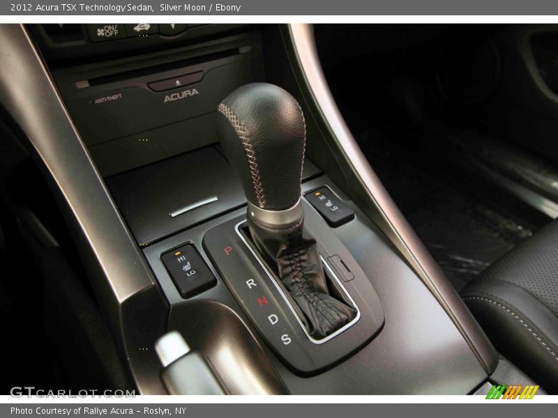 Silver Moon / Ebony 2012 Acura TSX Technology Sedan