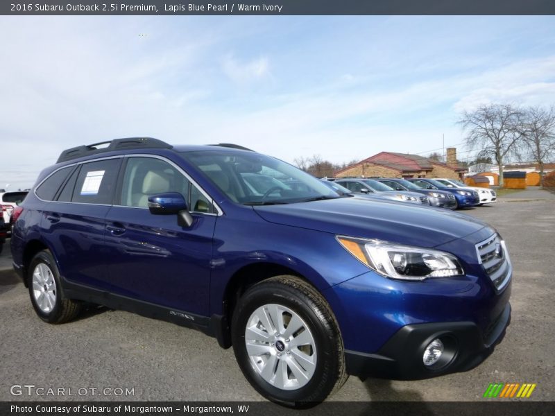 Lapis Blue Pearl / Warm Ivory 2016 Subaru Outback 2.5i Premium