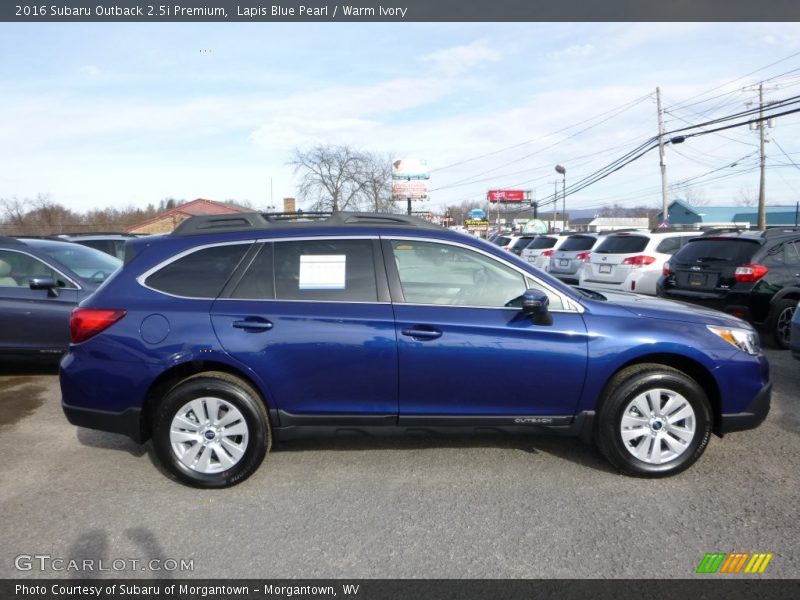 Lapis Blue Pearl / Warm Ivory 2016 Subaru Outback 2.5i Premium
