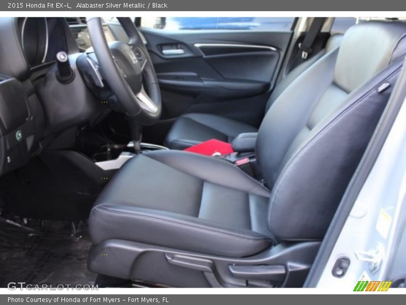 Alabaster Silver Metallic / Black 2015 Honda Fit EX-L