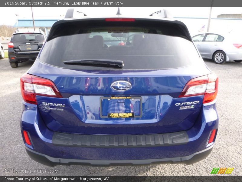 Lapis Blue Pearl / Warm Ivory 2016 Subaru Outback 2.5i Premium
