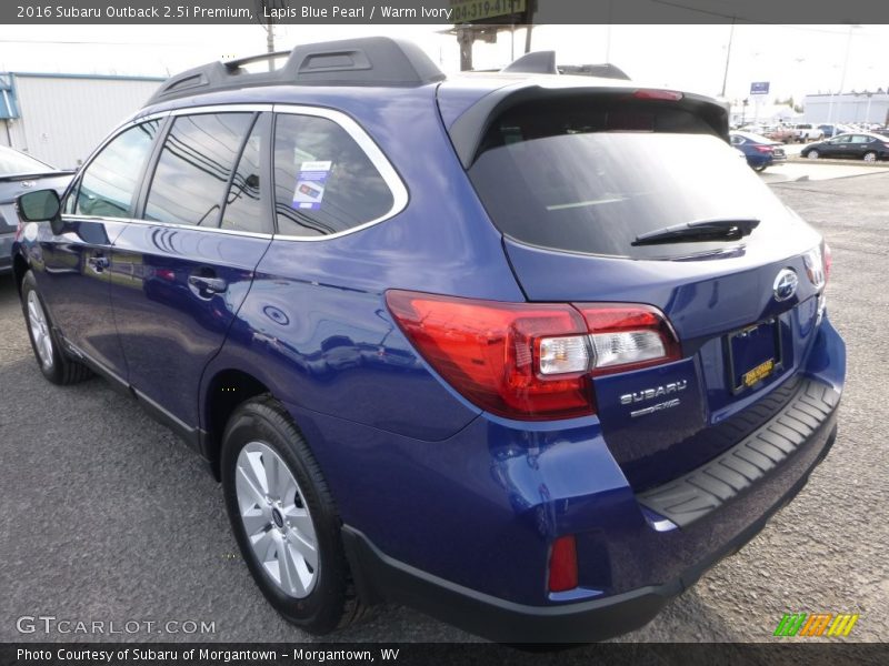 Lapis Blue Pearl / Warm Ivory 2016 Subaru Outback 2.5i Premium