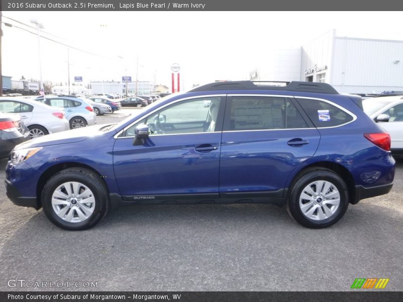 Lapis Blue Pearl / Warm Ivory 2016 Subaru Outback 2.5i Premium