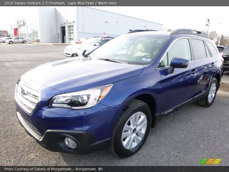 Lapis Blue Pearl / Warm Ivory 2016 Subaru Outback 2.5i Premium
