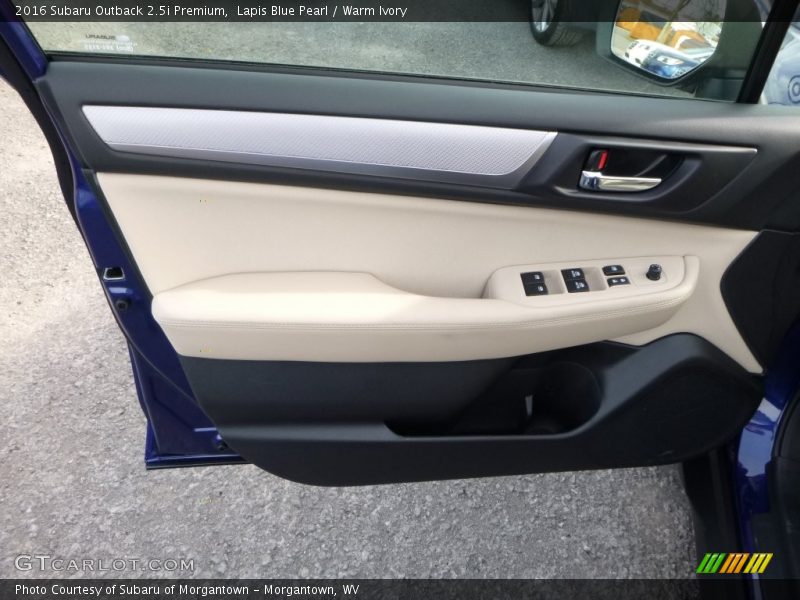 Lapis Blue Pearl / Warm Ivory 2016 Subaru Outback 2.5i Premium