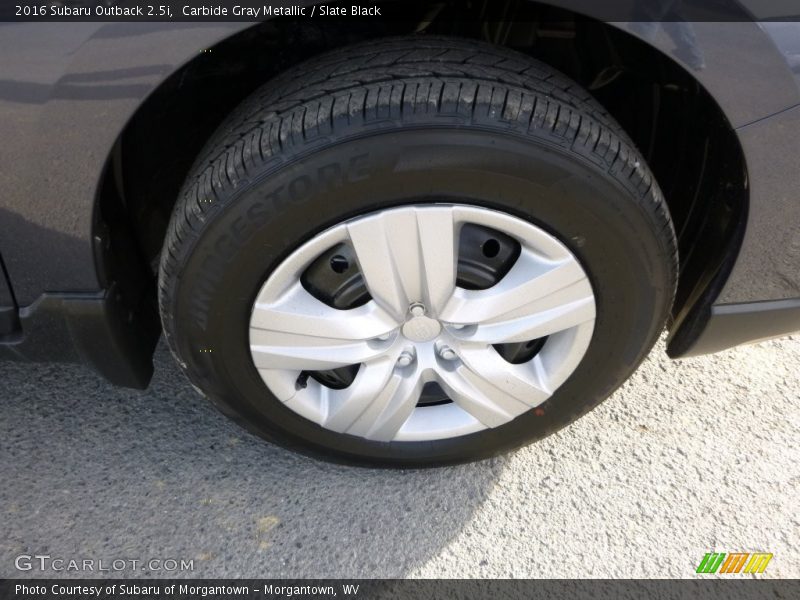 Carbide Gray Metallic / Slate Black 2016 Subaru Outback 2.5i