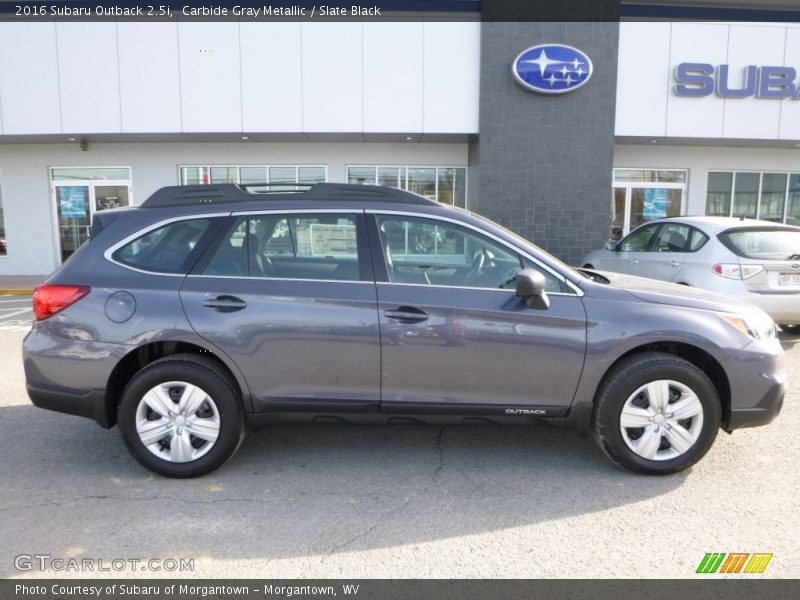 Carbide Gray Metallic / Slate Black 2016 Subaru Outback 2.5i