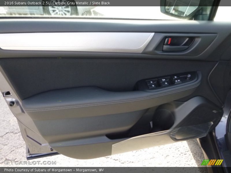 Carbide Gray Metallic / Slate Black 2016 Subaru Outback 2.5i