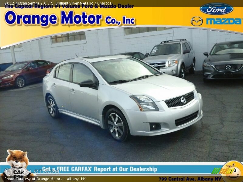 Brilliant Silver Metallic / Charcoal 2012 Nissan Sentra 2.0 SR