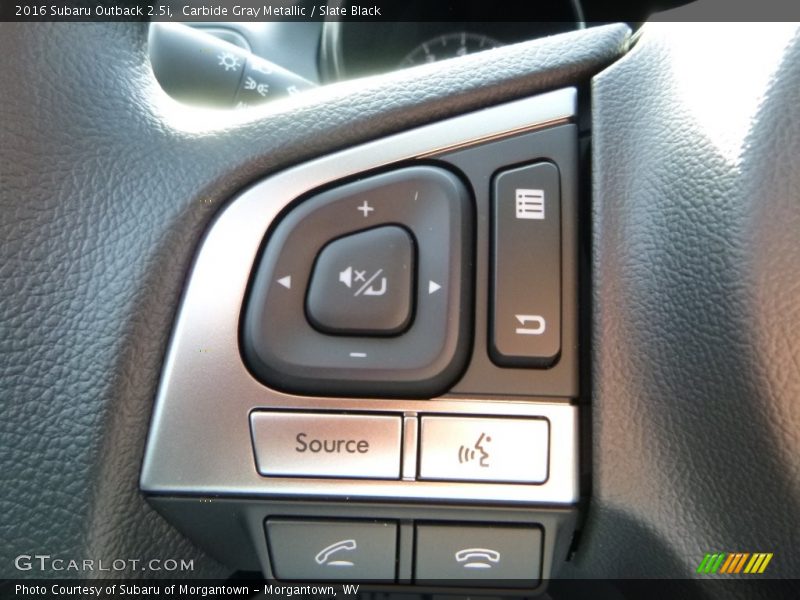Carbide Gray Metallic / Slate Black 2016 Subaru Outback 2.5i