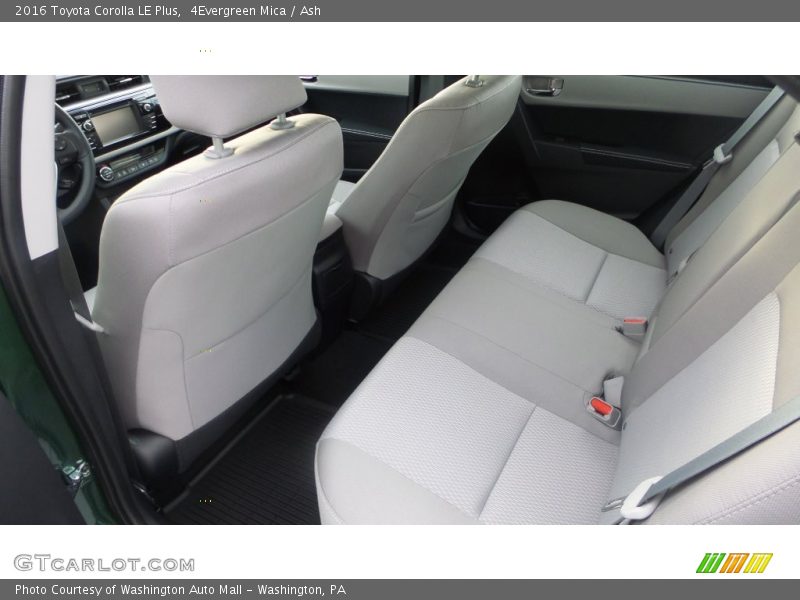 Rear Seat of 2016 Corolla LE Plus