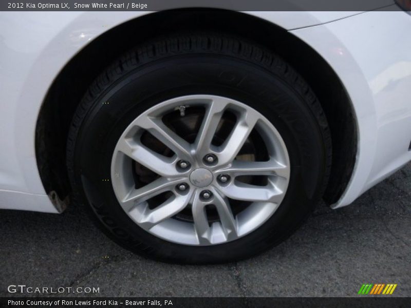 Snow White Pearl / Beige 2012 Kia Optima LX