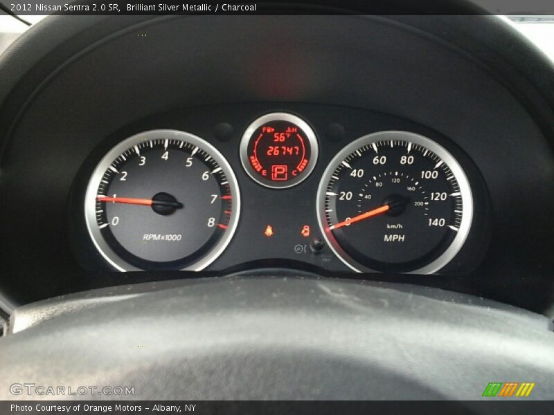 Brilliant Silver Metallic / Charcoal 2012 Nissan Sentra 2.0 SR