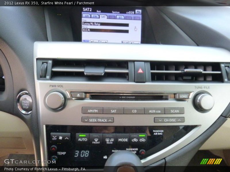 Starfire White Pearl / Parchment 2012 Lexus RX 350