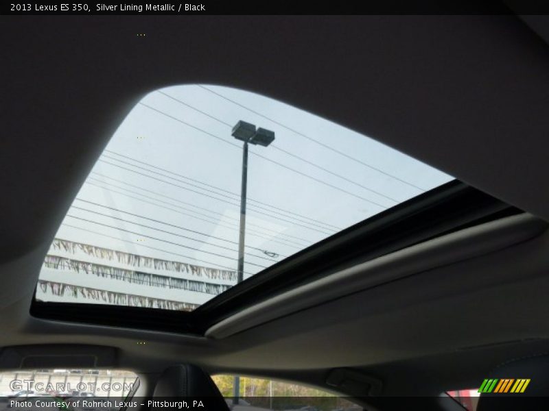 Silver Lining Metallic / Black 2013 Lexus ES 350