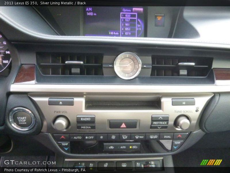 Silver Lining Metallic / Black 2013 Lexus ES 350