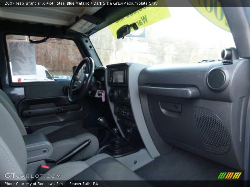 Steel Blue Metallic / Dark Slate Gray/Medium Slate Gray 2007 Jeep Wrangler X 4x4