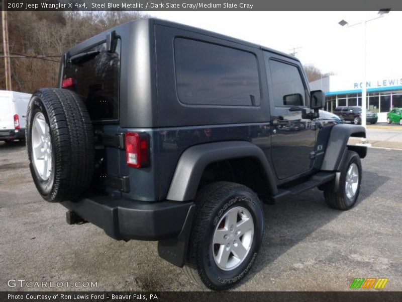 Steel Blue Metallic / Dark Slate Gray/Medium Slate Gray 2007 Jeep Wrangler X 4x4