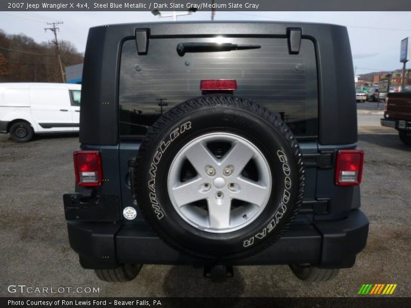 Steel Blue Metallic / Dark Slate Gray/Medium Slate Gray 2007 Jeep Wrangler X 4x4