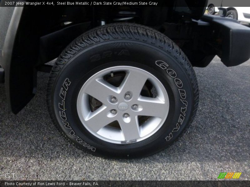 Steel Blue Metallic / Dark Slate Gray/Medium Slate Gray 2007 Jeep Wrangler X 4x4