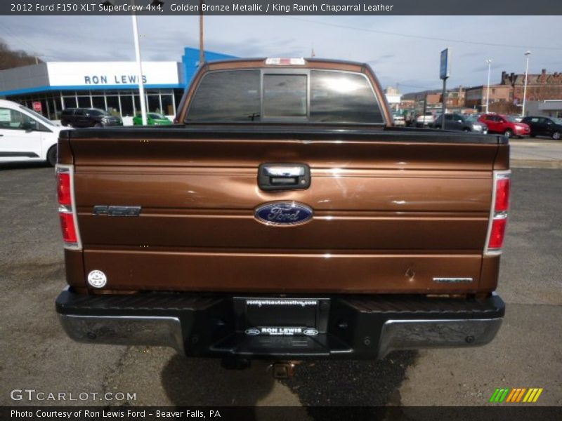 Golden Bronze Metallic / King Ranch Chaparral Leather 2012 Ford F150 XLT SuperCrew 4x4