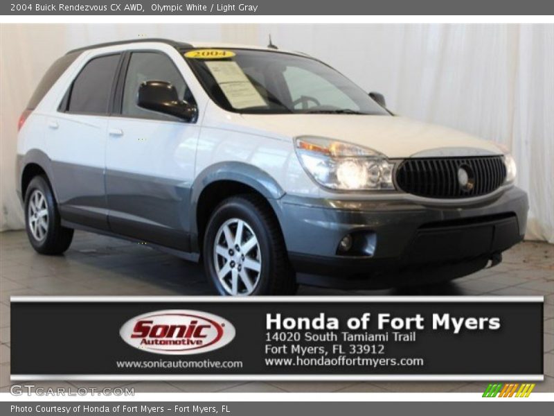 Olympic White / Light Gray 2004 Buick Rendezvous CX AWD