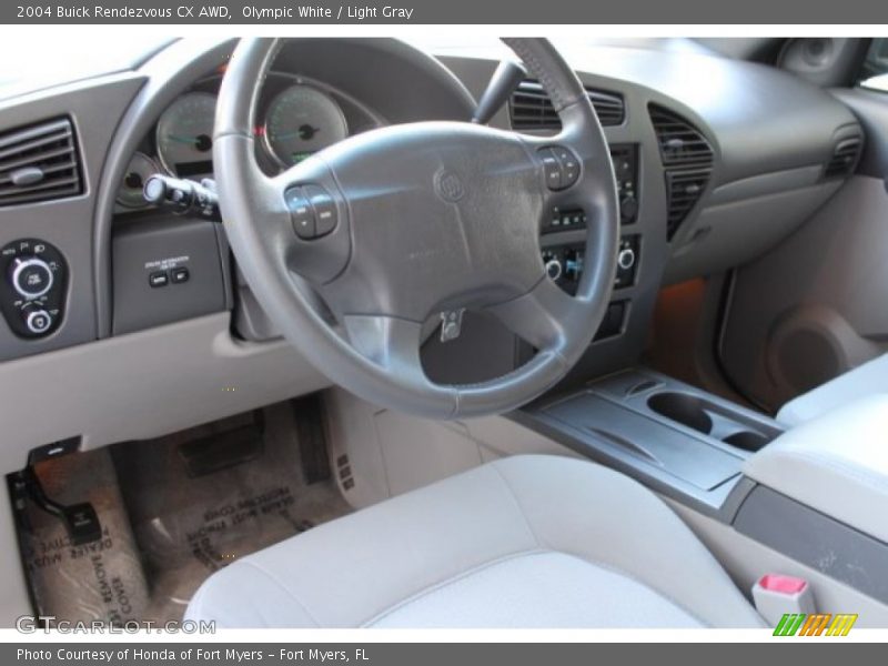 Olympic White / Light Gray 2004 Buick Rendezvous CX AWD