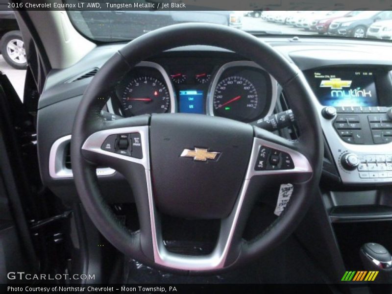 Tungsten Metallic / Jet Black 2016 Chevrolet Equinox LT AWD