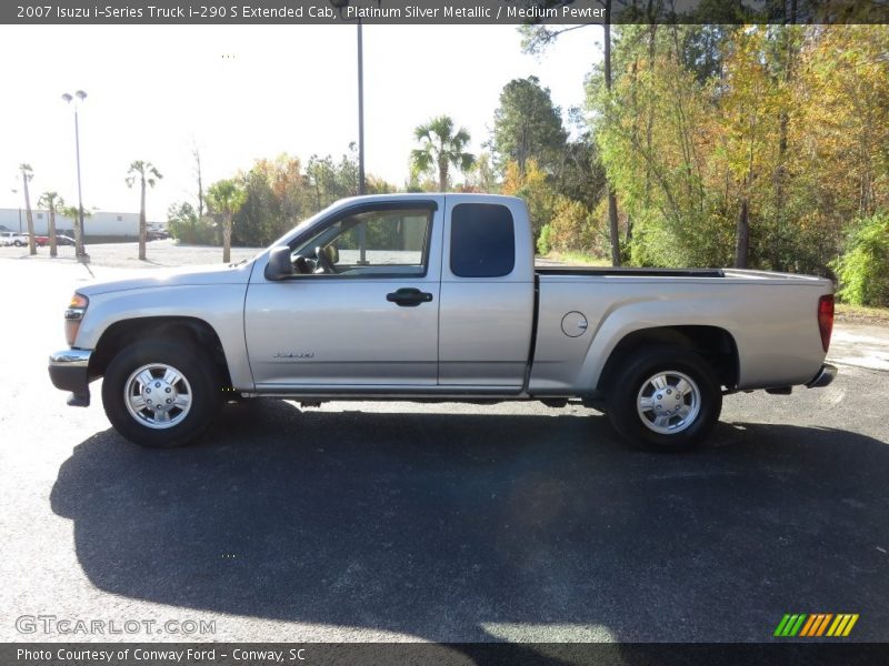 Platinum Silver Metallic / Medium Pewter 2007 Isuzu i-Series Truck i-290 S Extended Cab