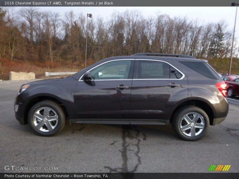 Tungsten Metallic / Jet Black 2016 Chevrolet Equinox LT AWD