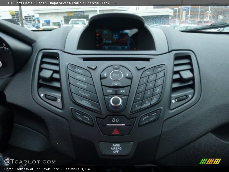 Controls of 2016 Fiesta S Sedan