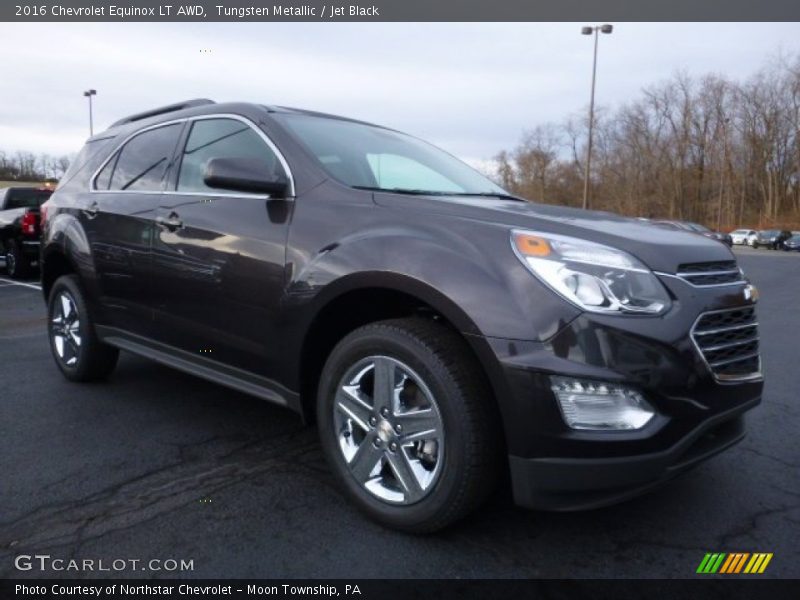 Tungsten Metallic / Jet Black 2016 Chevrolet Equinox LT AWD