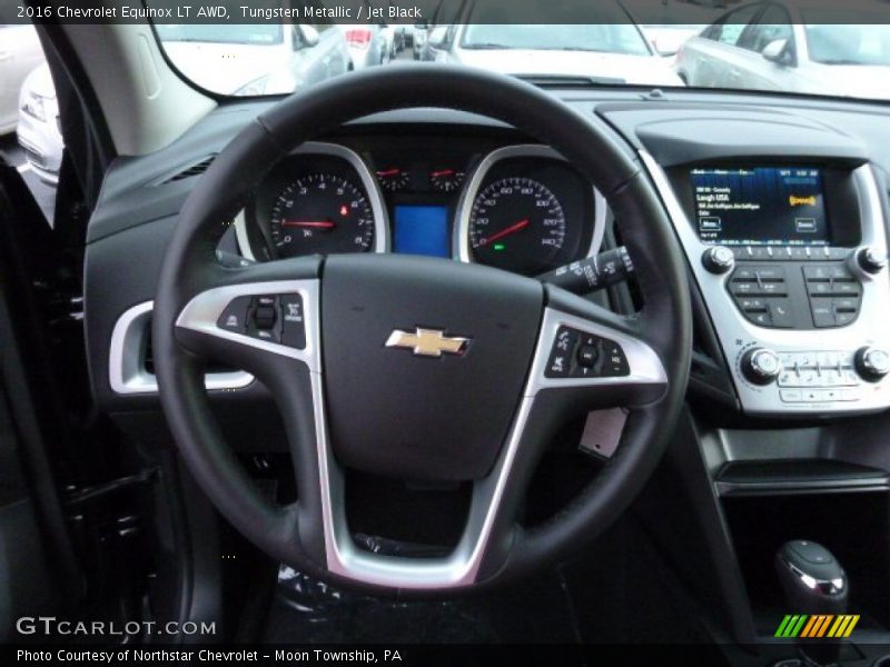 Tungsten Metallic / Jet Black 2016 Chevrolet Equinox LT AWD