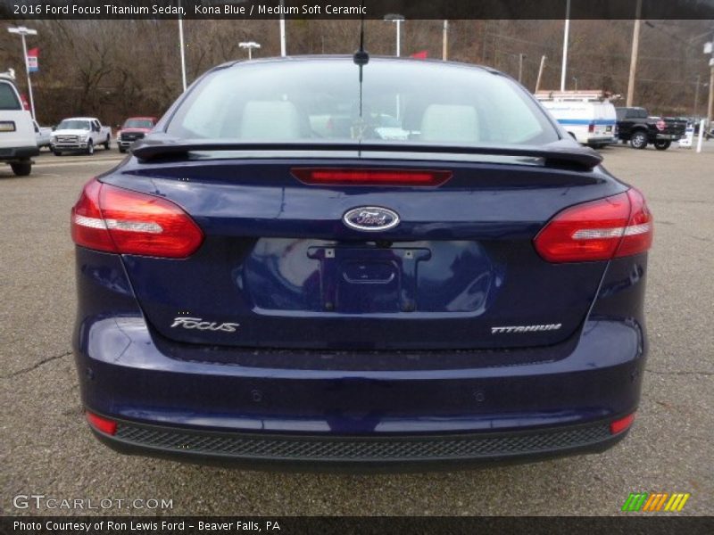 Kona Blue / Medium Soft Ceramic 2016 Ford Focus Titanium Sedan