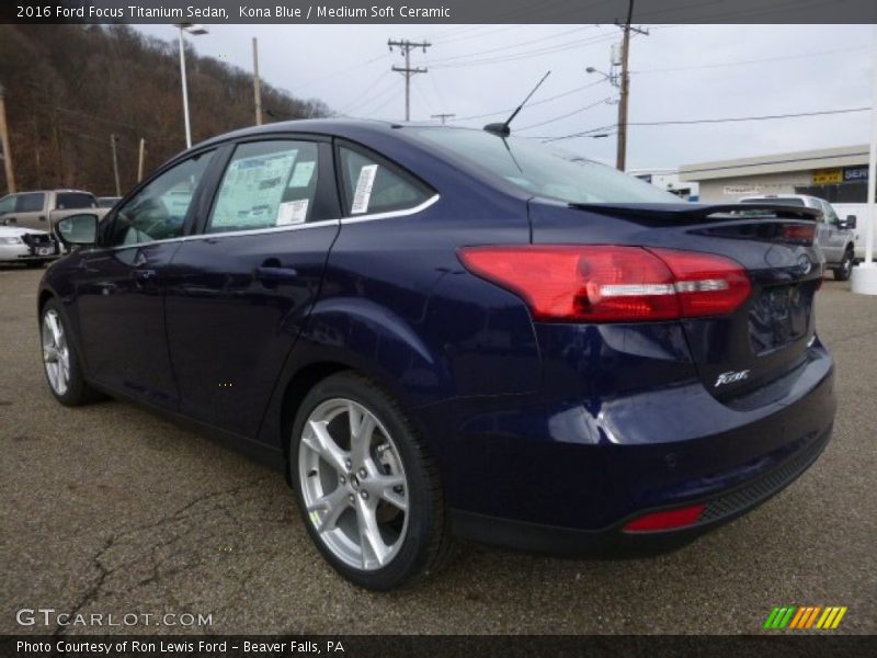 Kona Blue / Medium Soft Ceramic 2016 Ford Focus Titanium Sedan