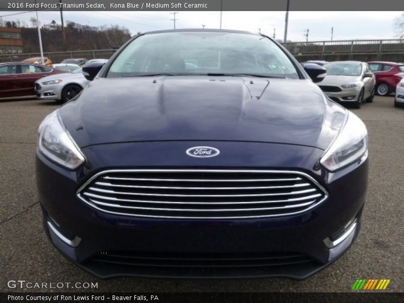 Kona Blue / Medium Soft Ceramic 2016 Ford Focus Titanium Sedan