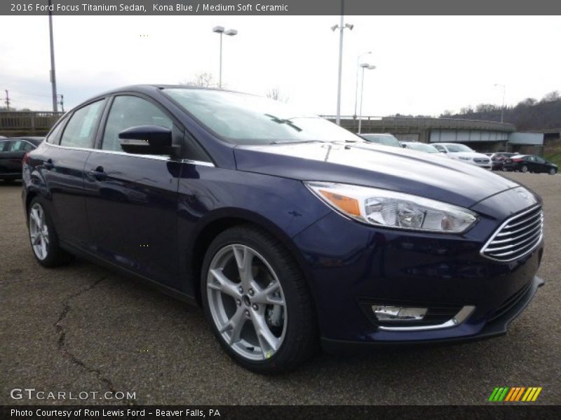 Kona Blue / Medium Soft Ceramic 2016 Ford Focus Titanium Sedan