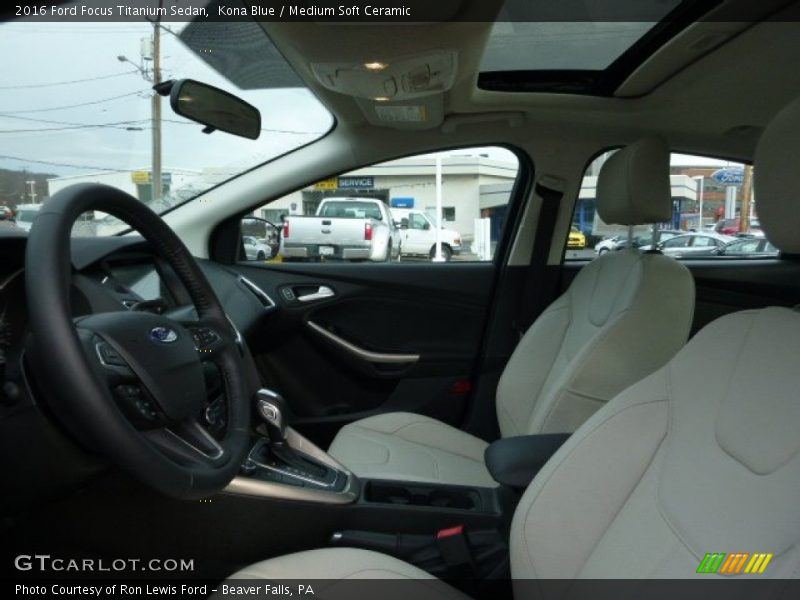 Front Seat of 2016 Focus Titanium Sedan